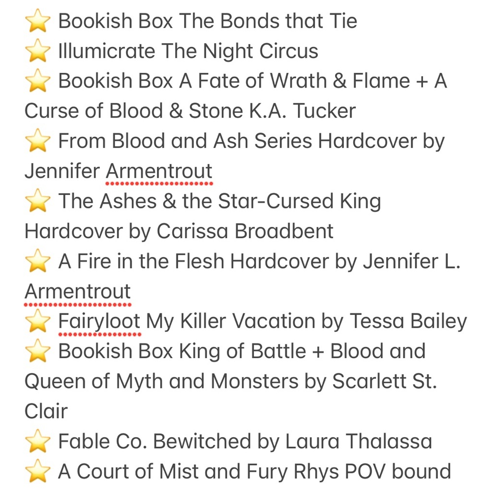 ISO: Books